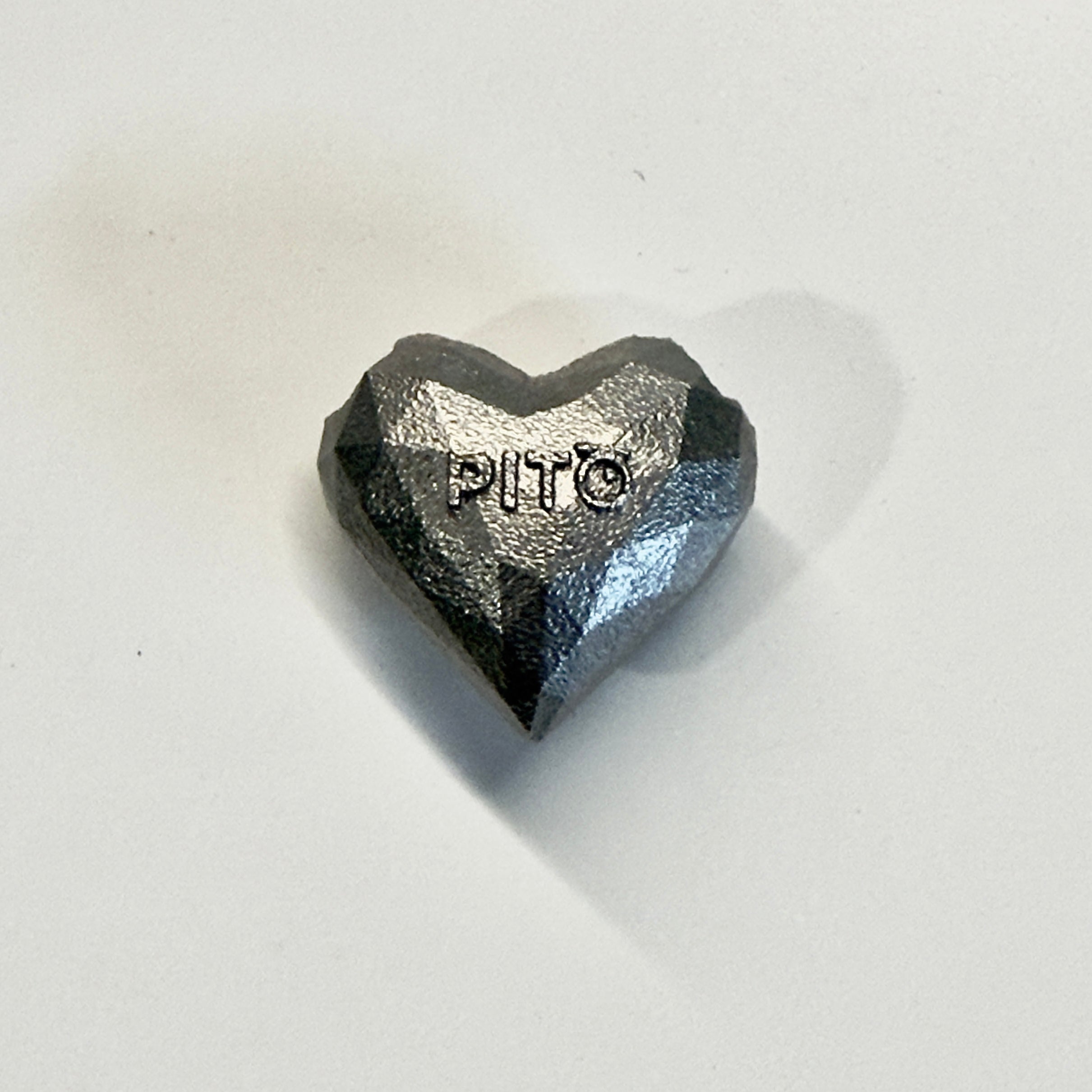 HeartRock - Direct 3D printed stainless steel necklace and pendant